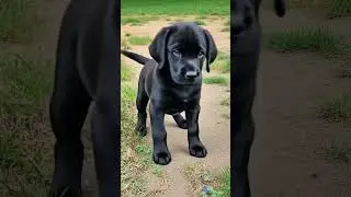 Labrador Pup&rsquo;s Outdoor Discovery: Tiny Paws, Big Adventures! 🐾🌿😂 #PuppyLove #CuteDogs #ExploringN