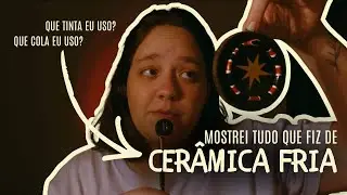 TUDO QUE FIZ DE CER&Acirc;MICA FRIA ! Que tinta usar? Que cola usar? Como fazer acabamento?