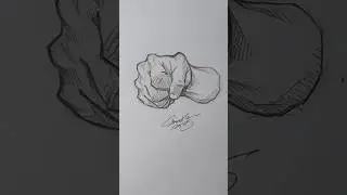 How to draw anime hand so easy  #26  ( Speed Draw )【Painting techniques #32】#shorts #drawhand #hand
