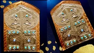 الضغط على النحاس || لوحة فنية بالضغط على النحاس || التقبيب على النحاس الغائر والنافر