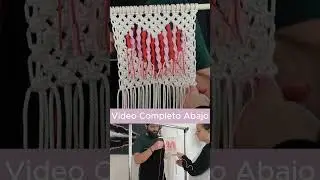 DIY En Pareja tapiz coraz&oacute;n de macram&eacute; paso 19