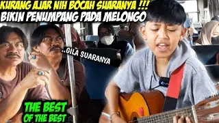 GOKIL!! Pengamen cilik mengeluarkan suara emas dan merdunya dibus ini, (Sholawat jibril)