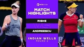 Alison Riske vs. Bianca Andreescu | 2021 Indian Wells Round 2 | WTA Match Highlights