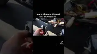 Eliminating kickstart on an E100 kids electric scooter