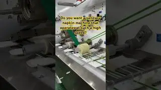 sanitary napkin machine operates with high speed? #highspeed #padmachine #manufacturing #factory