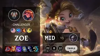 Zoe Mid vs Orianna - NA Challenger Patch 10.14