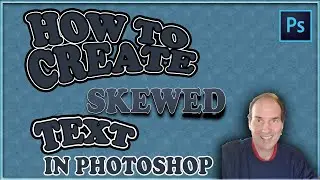 How To Create Skewed Text In Photoshop | Adobe Photoshop CC Tutorial