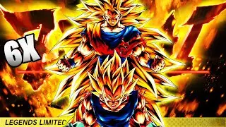 THIS IS THEIR PEAK! 6x ZENKAI BUFFED SSJ3 GOKU & SSJ2 VEGETA! - Dragon Ball Legends