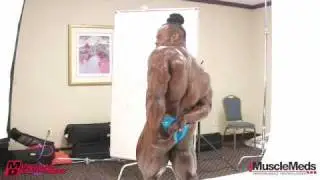 Kai Greene behind the Scenes, moments after winning the Arnold Classic 2010