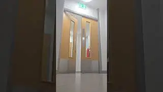 Fire alarm test 2 with automatic doors