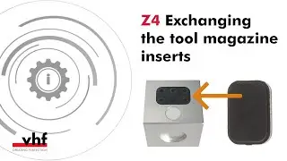 Z4 &ndash; Exchanging the tool magazine inserts