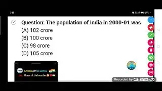 The population of India in 2000-01 was :-