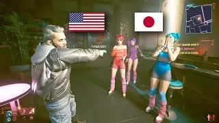 English Kerry vs. Japanese Us Cracks - Multilingual NPCs Mod - Cyberpunk 2077