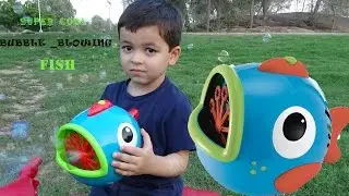 OPENING BUBBLE-BLOWING FISH. Машинка для мыльных пузырей 