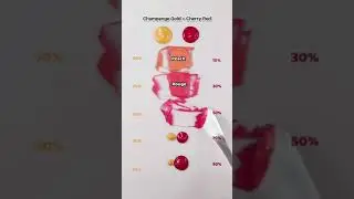 Gold + Cherry Color Mixing #colormixing #cherry #color