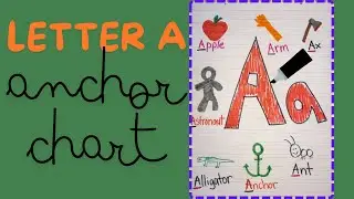 [ANCHOR CHART] LETTER A - ALPHABET - FOR KIDS - PICTURES
