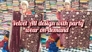 velvet All design with party wear on-demand ☎️8168101368