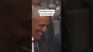 Obama Laughs with Trump