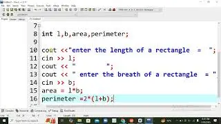 C++ program to find the area and perimeter of a rectangle || Binte Ziaullah