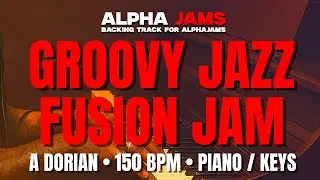 🎹 Groovy 5/8 Jazz-Fusion Jam for Piano / Keys &ndash; in A Dorian | 150 BPM #alphajams