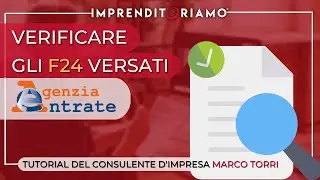 Verificare gli F24 versati - Servizio dell'Agenzia delle Entrate