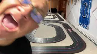 Our new 4 lane H.O. Slot car Track
