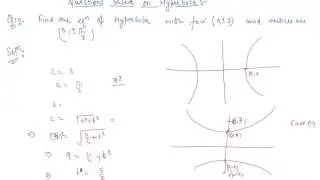 Questions on Hyperbola | Class 11 Mathematics Conic Sections