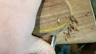 Refining Cheek Piece on a Rifle Stock.