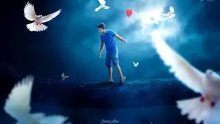 Red Balloon Fantasy Photoshop Manipulation Tutorial