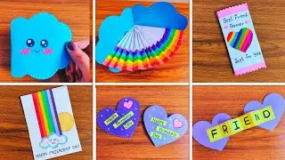 DIY 4 Friendship Day Card Ideas || Easy and beautiful Card For Friendship Day