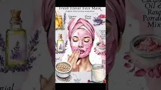 Fresh Floral Face Mask #healthylifestyle #skincare #trending #fypシ