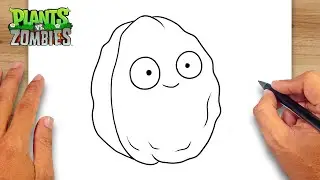 How to draw Wall nut Plants vs Zombies