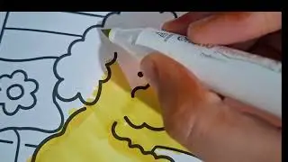 Colour a yellow  dog with me subscribe  to get a shout out 😆🐱