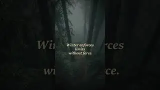 What the forest does in winter is easy to miss.