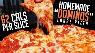 Low Cal Dominos Large Cheese Pizza Tutorial in Less than 4 Mins