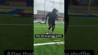 Footwork drills for lineman!⚡️#ladderdrills #oline #dline #footwork #lineman #seou #footworkdrills