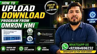 How to upload and download OMRON HMi Program #upload #omron #download