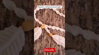 macrame curtain tie tutorial|macrame design #apoorva_shakyamacramecrafts #macramekeychain #macrame