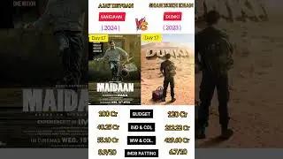 Maidaan Vs Dunki Movie Day 17 Box office collection Comparison 2024|#shorts#viral #maidaan