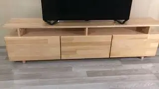 Magnus Solid Wood TV Stand and Media Console - Natural