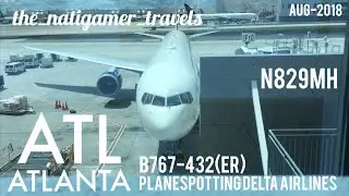 Planespotting Delta Airlines | B767-432(ER) | N829MH | ATL / Atlanta | Delta Hub | Aug-2018