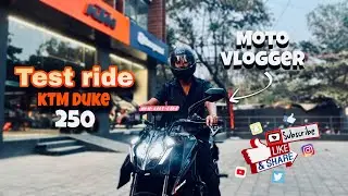 TEST RIDE KTM DUKE250🔥🤯 #duke250 #ktm #motovlog 