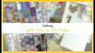 Unboxing Golden Plans Co. Planner PR Package | Etsy Sticker Haul | Organized with Olivia
