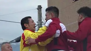 #新居浜太鼓祭り 2017    工場前     行くぞ！えんやえんや！   大江VS中須賀   平成29年    #新居浜太鼓祭り     喧嘩特集SP2＃喧嘩　＃大江太鼓台　＃中須賀太鼓台