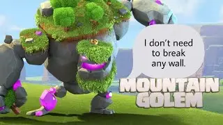 Only One Mountain Golem Vs Only Town Hall 14 Funny Moments.