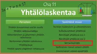 Yhtälölaskentaa: Verrantoyhtälö