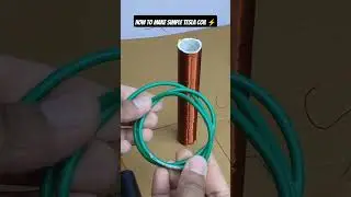 how to make simple Tesla coil ⚡ #diy #teslacoil