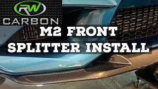 M2 CARBON FIBER FRONT SPLITTER INSTALL: RW CARBON