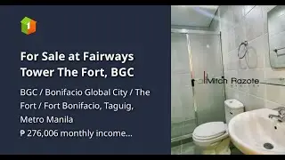 For Sale at Fairways Tower The Fort, BGC
