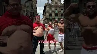 POSANDO en P&Uacute;BLICO en SAN FERMIN y PASA ESTO😱 #sanfermines #sanfermin2023 #sanfermin